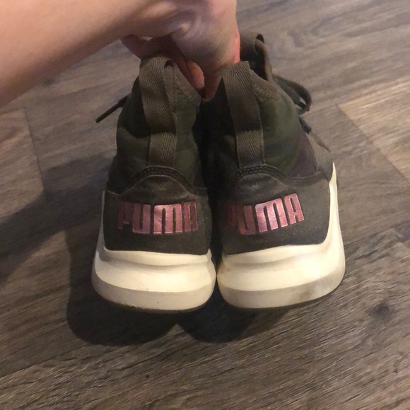 Green Puma sneakers - Picture 3 of 3